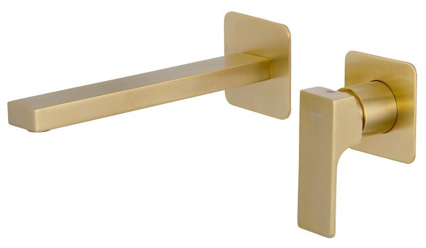 Remer Absolute AU15PLBG Настенный смеситель для раковины (золото ...
