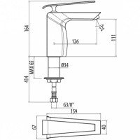 GATTONI Boomerang 4542/45C0cr Смеситель для раковины