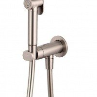 Remer Minimal N64WNP Гигиенический душ в комплекте с прогрессивным смесителем (никель брашированный глянцевый)