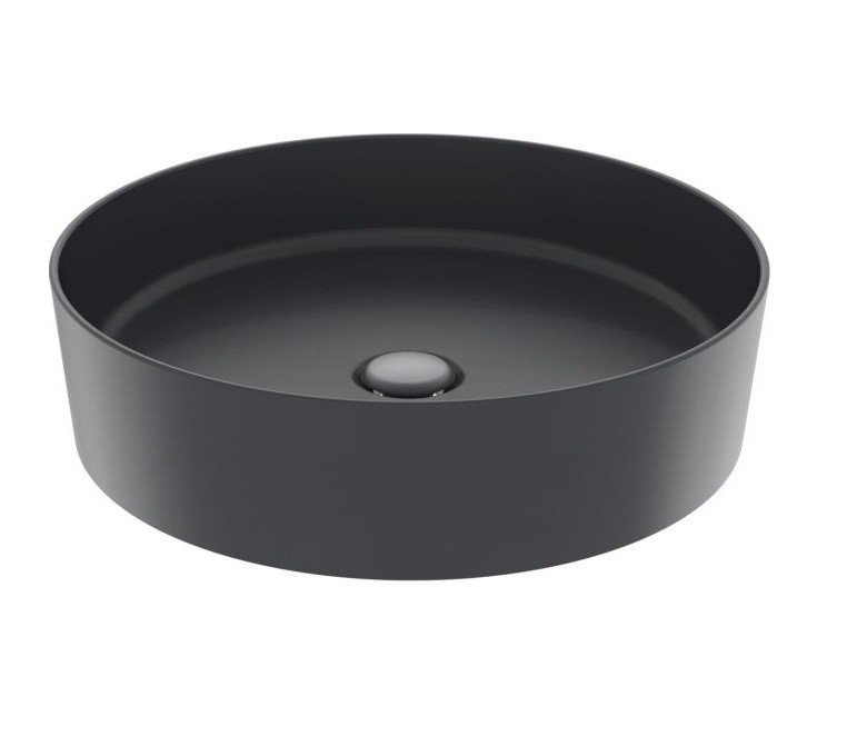 Creavit Loop LP145-00AM00E-0000 Раковина накладная 450*450 мм (антрацит ...