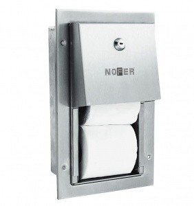 NOFER 05202.S Диспенсер для туалетной бумаги встраиваемый (матовая нержавеющая сталь)