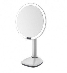 JAVA S-M8888W Зеркало косметическое настольное с увеличением и подсветкой (белый матовый)