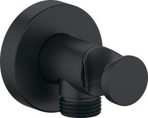 Duravit Shower UV0630009046 Подключение для душевого шланга | с держателем лейки (чёрный матовый)