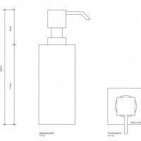 Decor Walther Cube DW395 0839760 Дозатор для жидкого мыла