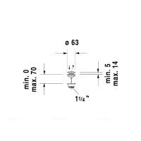Duravit 0050521000 Сливной гарнитур | донный клапан для раковины (хром)