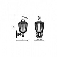 Bagno & Associati Aida AA12851 Дозатор для жидкого мыла подвесной