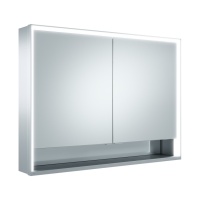 Keuco Royal Lumos 14304171304 Зеркальный шкаф с подсветкой 100*74 см (алюминий)
