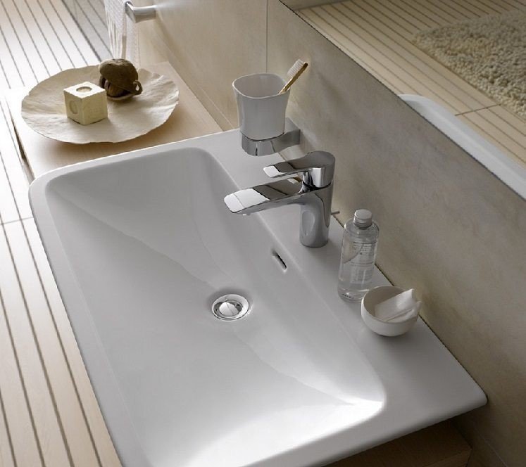 Раковина LW10035G TOTO MH 80х45 см, в магазине сантехники Сантехмаг.Ру