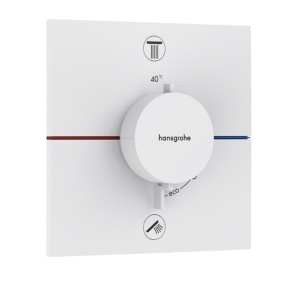 Hansgrohe ShowerSelect Comfort E 15578700 Термостатический смеситель для ванны - внешняя часть (белый матовый)