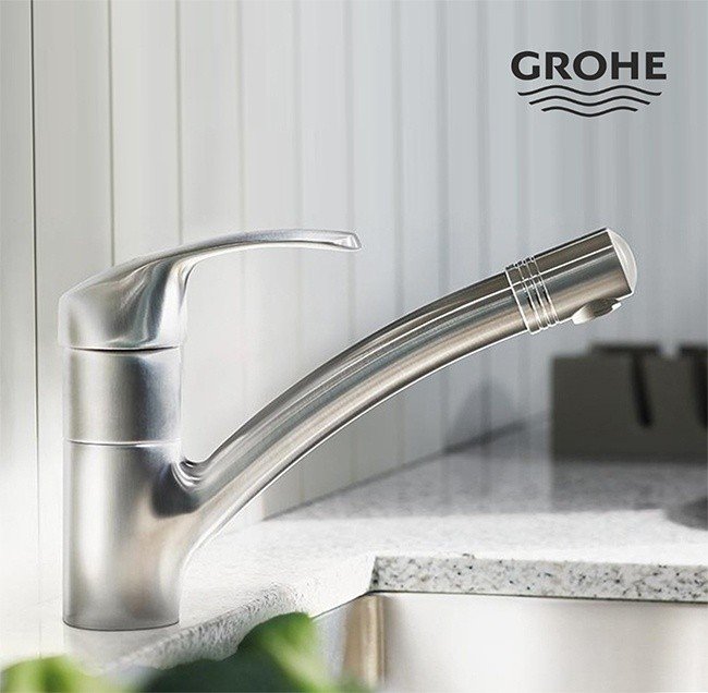 GROHE Alira 32997SD0 - Смеситель для кухни с выдвижным изливом ...