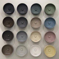 Ceramica CIELO Shui Comfort MILAQ BA - Раковина накладная Minimo 25*25 см Basalto (Базальт)