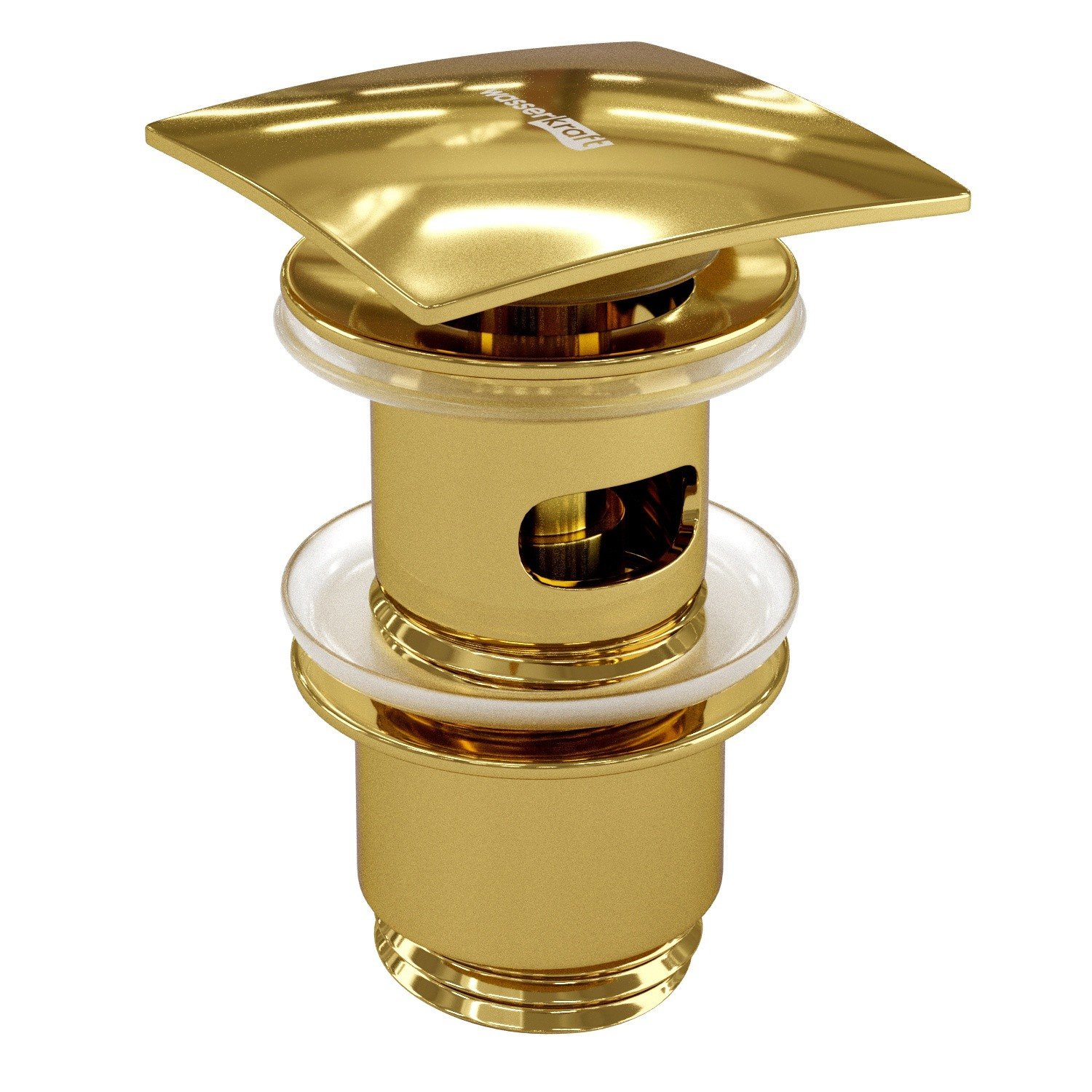 WasserKRAFT A168 Выпуск для раковины с переливом (золото)