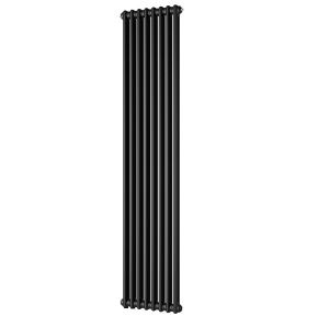 Zehnder Charleston CH 2180-08 V001 1/2 Ral 9217 Traffic Black (matt) Радиатор отопления 8 секций, 37*180 см (черный матовый)