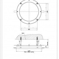Gessi Minimali Tondo 40452 238 Комплект крепежей для потолочной душевой системы