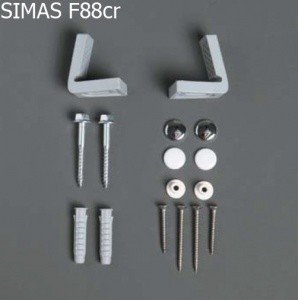 SIMAS F88cr Крепеж для унитаза и биде (хром)