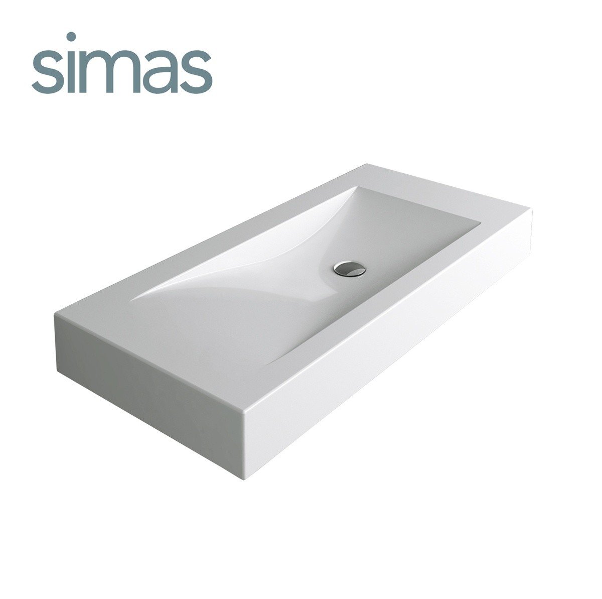 SIMAS Frozen FZ12*0 - Раковина для ванной комнаты 100*50 см, без ...