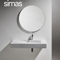 SIMAS Frozen FZ12*0 - Раковина для ванной комнаты 100*50 см, без отверстия для смесителя