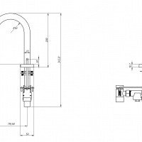 Kopfgescheit KR5147V-DC Автоматический смеситель для раковины (нержавеющая сталь)