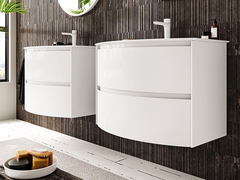 Berloni Bagno WAY ROUND WARBS2CED4C 111 Тумба под раковину 60*48 см (белый матовый)