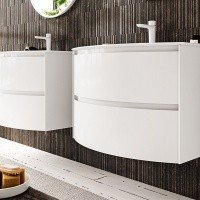 Berloni Bagno WAY ROUND WARBS2CED4C 111 Тумба под раковину 60*48 см (белый матовый)