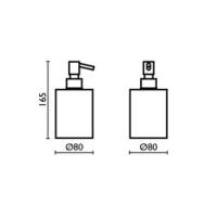 Bagno & Associati Carmen CR 728 51 Дозатор для жидкого мыла настольный (хром | белый)
