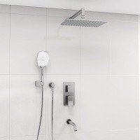 WasserKRAFT Aller A171619 Душевая система - комплект со смесителем с функцией наполнения ванны (хром)