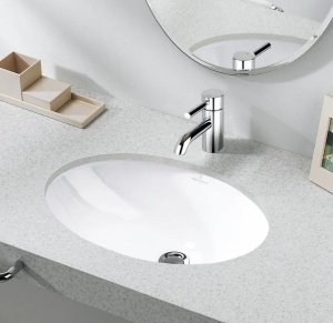 Villeroy&Boch Evana 614400R1 Врезная раковина 61*41 см | монтаж снизу столешницы (альпийский белый CeramicPlus)