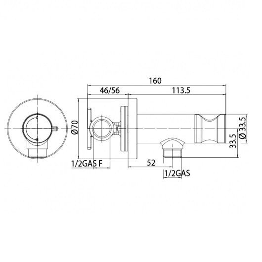 Bossini Paloma Flat E37011B.070 Гигиенический душ - комплект с ...