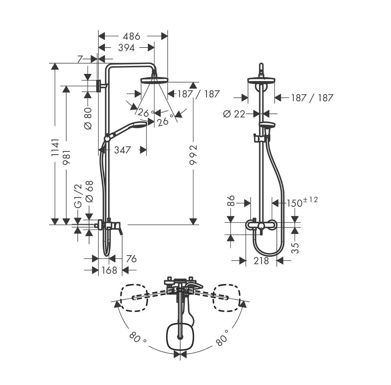 Душ в групповой установке со смесителем что это