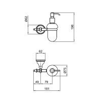 Webert Armony AM500201015 Дозатор для жидкого мыла (хром)