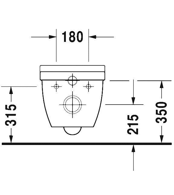 Duravit Rimless® Starck 3 252709 00 00 Унитаз подвесной (белый), купить ...
