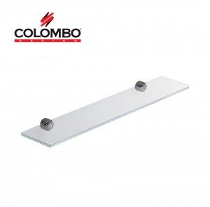 Colombo Design PLUS W4916.GL - Стеклянная полка для ванной комнаты 60*12 см (графит полированный)