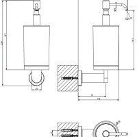 Gessi Emporio 38815.031 Дозатор для жидкого мыла подвесной (хром)