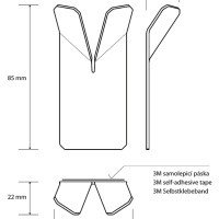 Bemeta Niva 101106035 Крючок для халата | полотенца (нержавеющая сталь шлифованная)