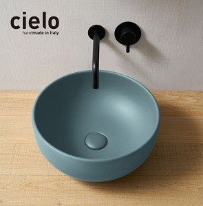 Ceramica CIELO Shui SHBA40 PL - Раковина накладная на столешницу Ø 40 см (Polvere)