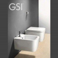 GSI ceramica TRACCIA MS69CN11 - Сиденье с крышкой для унитаза | Soft Close (белый | хром)