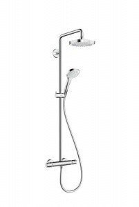 Hansgrohe Croma Select E 180 2jet Showerpipe EcoSmart 27257400 Душевая система (хром/белый)