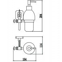 Savol Серия 64 S-006431 Дозатор для жидкого мыла подвесной (бронза)
