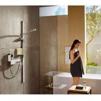 Термостатический смеситель для душа 13102400 Hansgrohe ShowerTablet 350 (белый, хром)