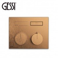 GESSI HI-FI Compact 63002 726 Термостатический смеситель для душа | Warm Bronze Brushed PVD (бронза шлифованная)