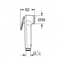 GROHE Tempesta-F Trigger Spray 30 27512001 - Гигиенический душ (хром ...
