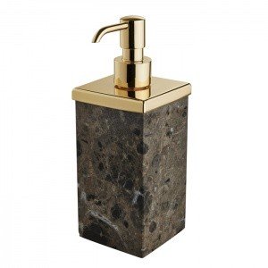 3SC Palace Marble PA01DAEMGD Дозатор для жидкого мыла настольный (мрамор Emperador Dark | золото)
