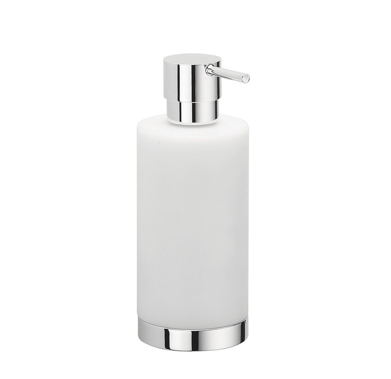 Colombo Design Nordic B9324.0CR-CBO - Дозатор для жидкого мыла 250 мл | настольный (хром - белая керамика)