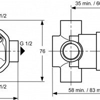 Ideal Standard A2754NU Внутренний механизм смесителя