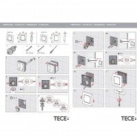 TECE Ambia 9242100 Накладная панель смыва для писсуара (белый)