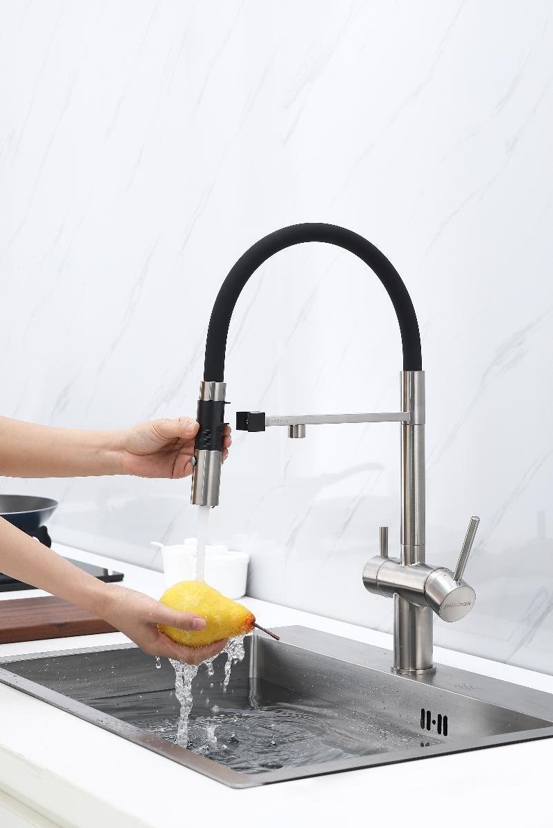 Смеситель для кухни Paulmark Ma213118-NI Цвет никель, в интернет ...