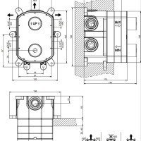 Gessi 38269.031 Внутренний механизм термостатического смесителя для ванны и душа