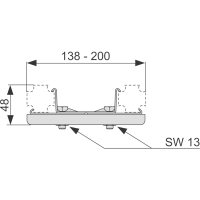 TECE Profil 9018002 Универсальное крепление для соединения профиля под любым углом
