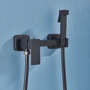 Santera GY0707200014 - Гигиенический душ в комплекте со смесителем (черный | матовый)