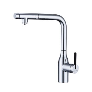 Paulmark VIPER Vi213105-CR Высокий смеситель для кухни с вытяжным изливом - с функцией подачи питьевой воды (хром)